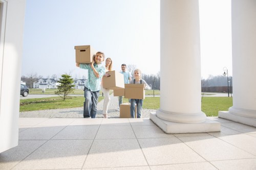 Professional movers supporting a home or office relocation in North Kensington