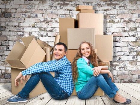 Packed household items ready for a North Kensington move