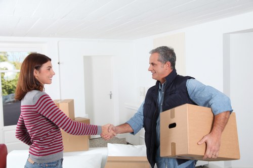 Removal team planning a local move in North Kensington