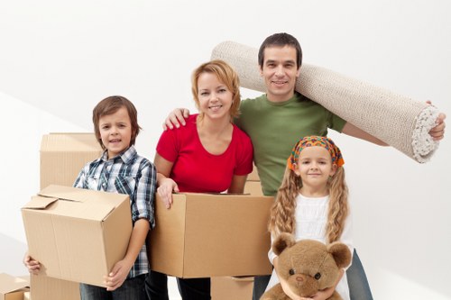 Local van service helping with a flat move near North Kensington